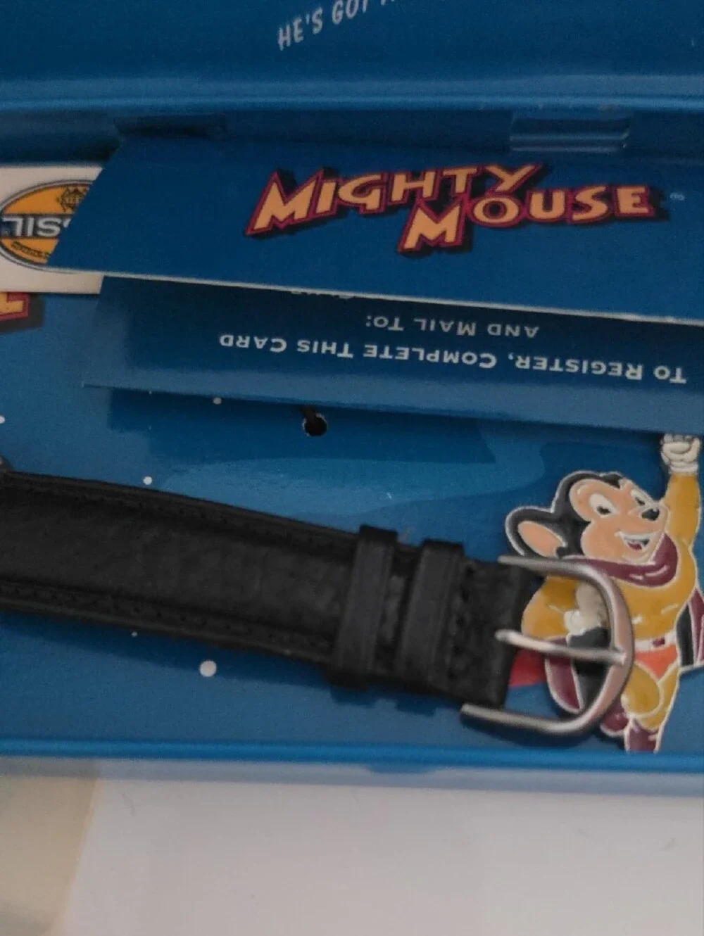 Fossil Mighty Mouse Limited Edition Watch In Blue Gift Box